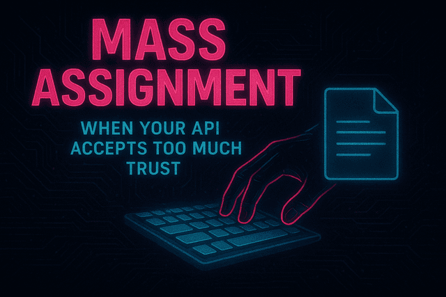 Mass Assignment: When Your API Accepts Too Much Trust 📝