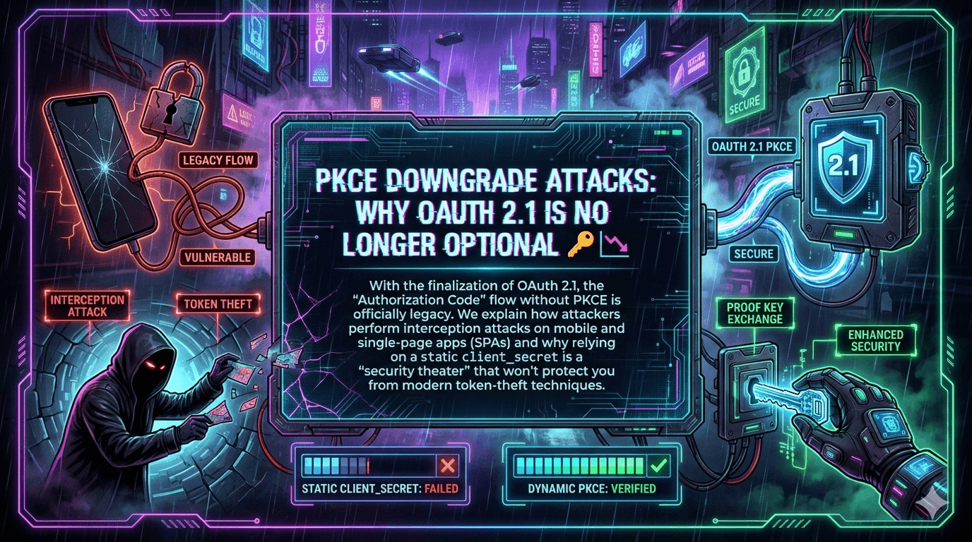 PKCE Downgrade Attacks: Why OAuth 2.1 is No Longer Optional 🔑📉