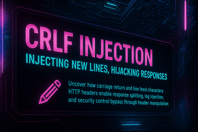 CRLF Injection: Injecting New Lines, Hijacking Responses 📝