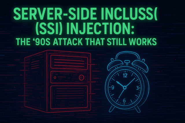 Server-Side Includes (SSI) Injection: The 90s Attack That Still Works 🕰️