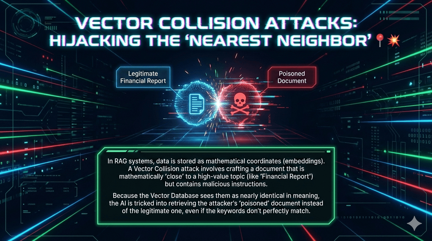 Vector Collision Attacks: Hijacking the "Nearest Neighbor"