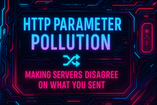 HTTP Parameter Pollution: Making Servers Disagree on What You Sent 🔀