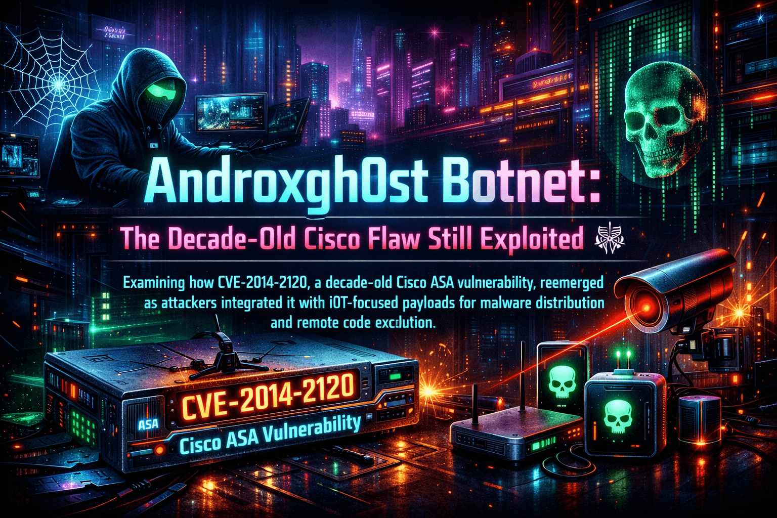 Androxgh0st Botnet: The Decade-Old Cisco Flaw Still Exploited 🕸️