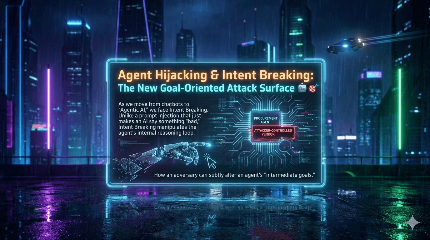 Agent Hijacking & Intent Breaking: The New Goal-Oriented Attack Surface 