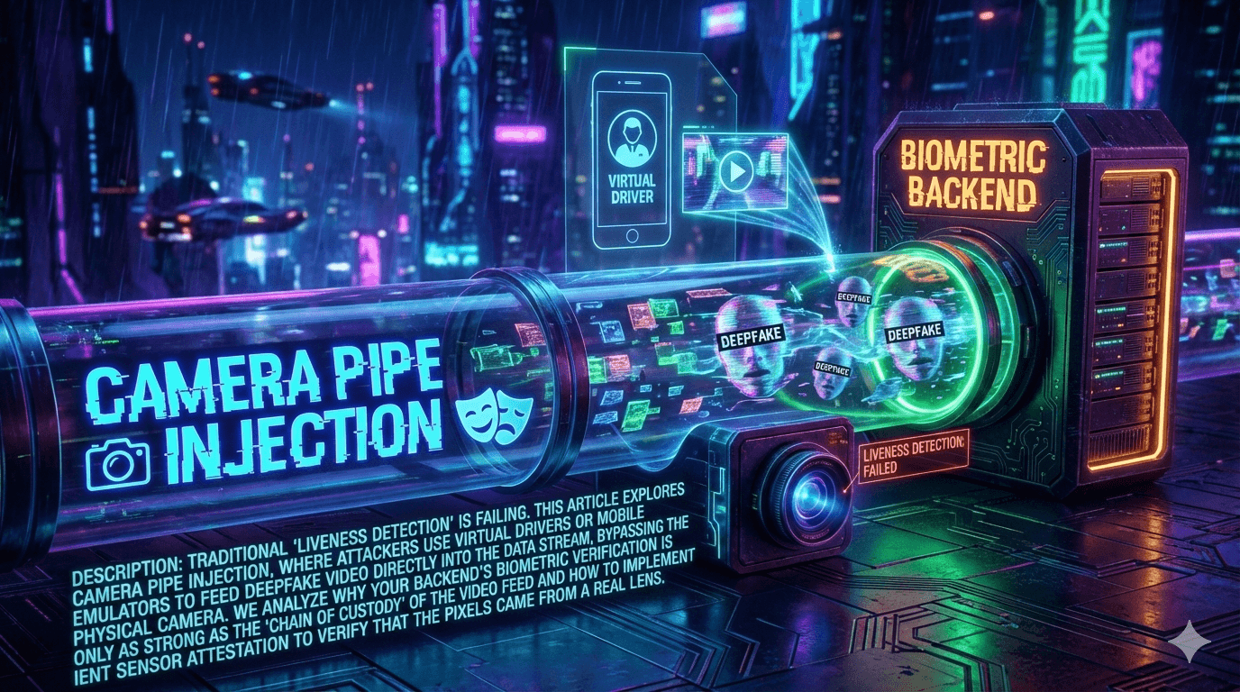Camera Pipe Injection: Why Your Biometric Backend is Fed Fake Data 