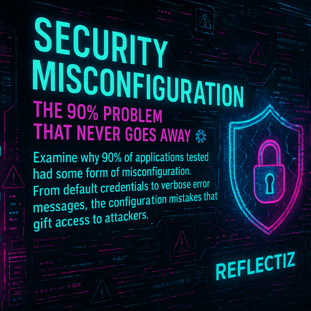 Security Misconfiguration: The 90% Problem That Never Goes Away ⚙️