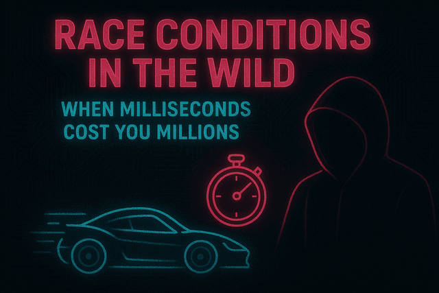 Race Conditions in the Wild: When Milliseconds Cost You Millions 🏎️
