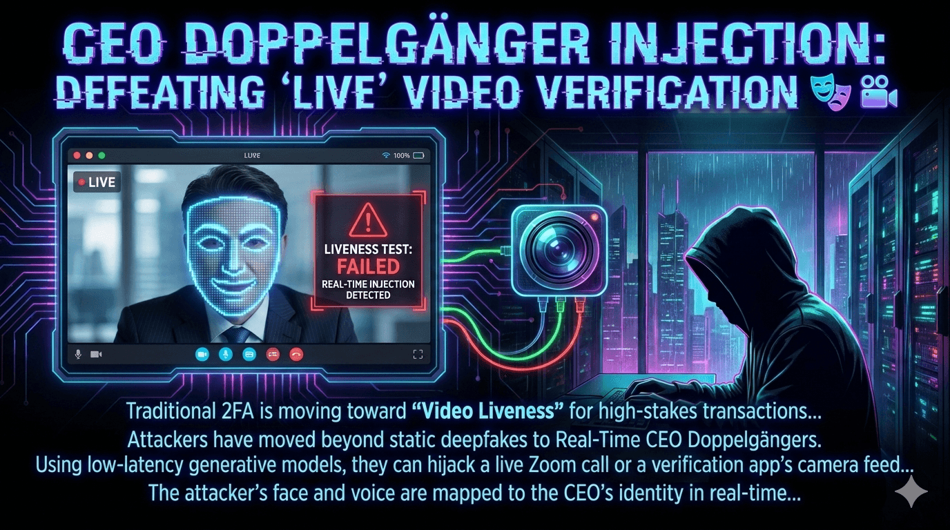 CEO Doppelgänger Injection: Defeating "Live" Video Verification