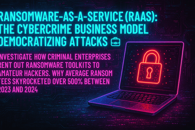 Ransomware-as-a-Service (RaaS): The Cybercrime Business Model Democratizing Attacks 💼