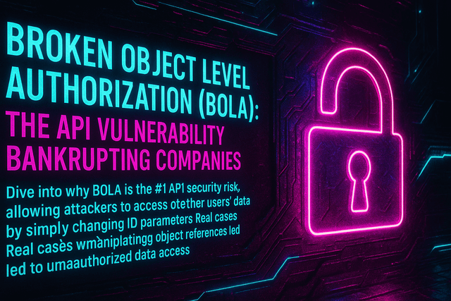 Broken Object Level Authorization (BOLA): The API Vulnerability Bankrupting Companies 🔓