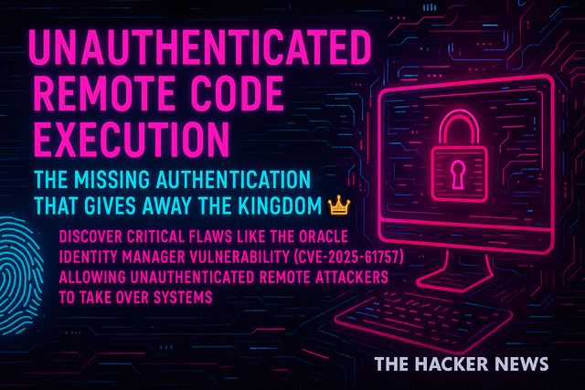 Unauthenticated Remote Code Execution: The Missing Authentication That Gives Away the Kingdom š