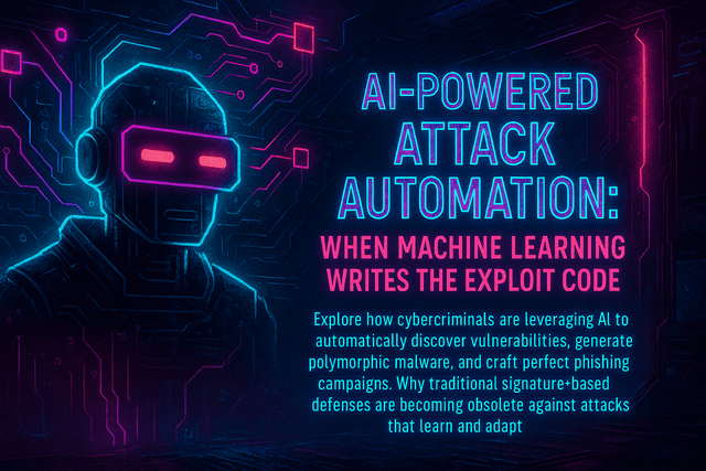 AI-Powered Attack Automation: When Machine Learning Writes the Exploit Code 🤖
