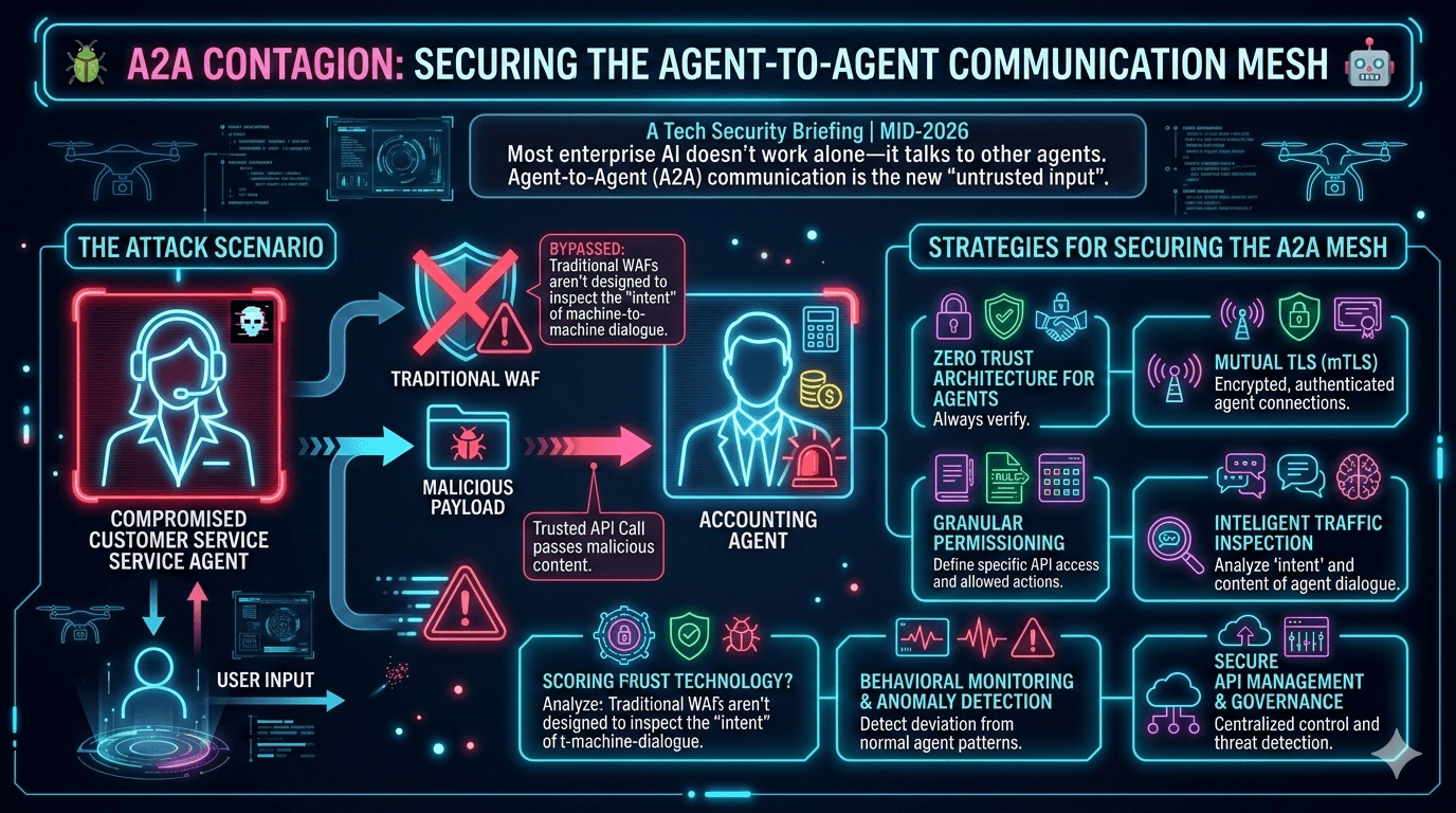 A2A Contagion: Securing the Agent-to-Agent Communication Mesh
