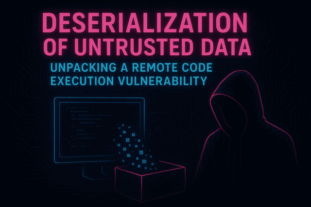 Deserialization of Untrusted Data: Unpacking a Remote Code Execution Vulnerability