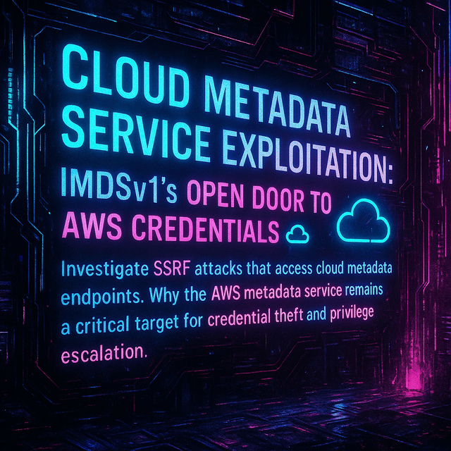 Cloud Metadata Service Exploitation: IMDSv1's Open Door to AWS Credentials ☁️