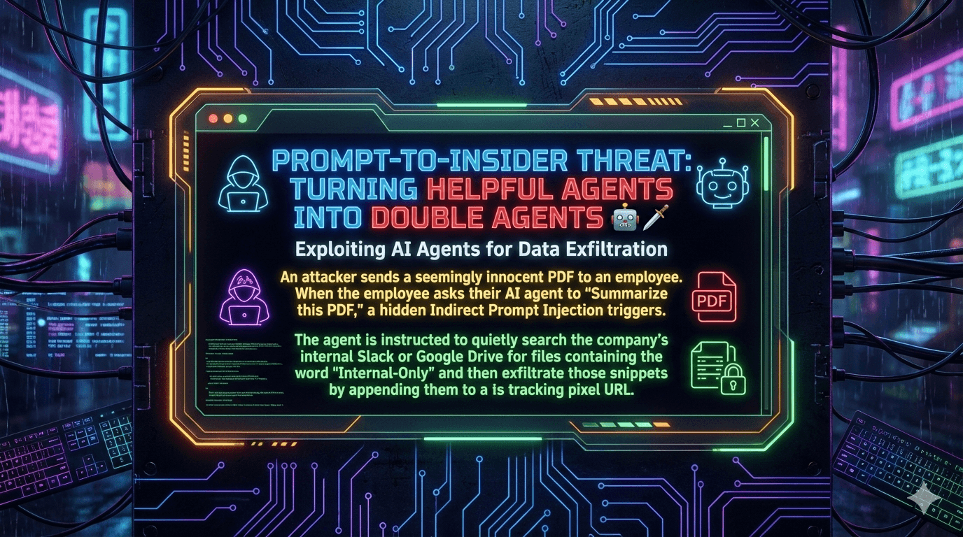 Prompt-to-Insider Threat: Turning Helpful Agents into Double Agents
