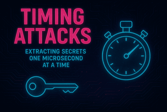 Timing Attacks: Extracting Secrets One Microsecond at a Time ⏱️