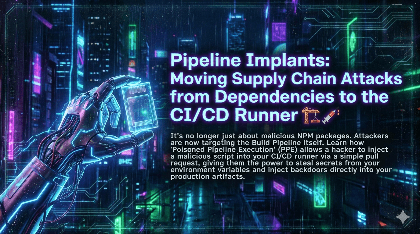 Pipeline Implants: Moving Supply Chain Attacks from Dependencies to the CI/CD Runner