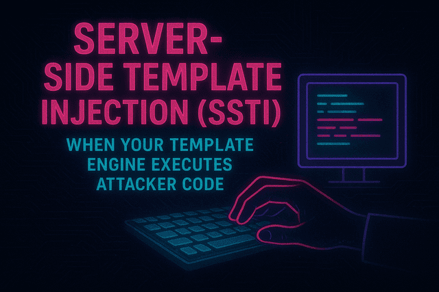 Server-Side Template Injection (SSTI): When Your Template Engine Executes Attacker Code 🎨